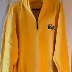RAWGEAR YELLOW 1/4 ZIP FLEECE SWEAT SHIRT